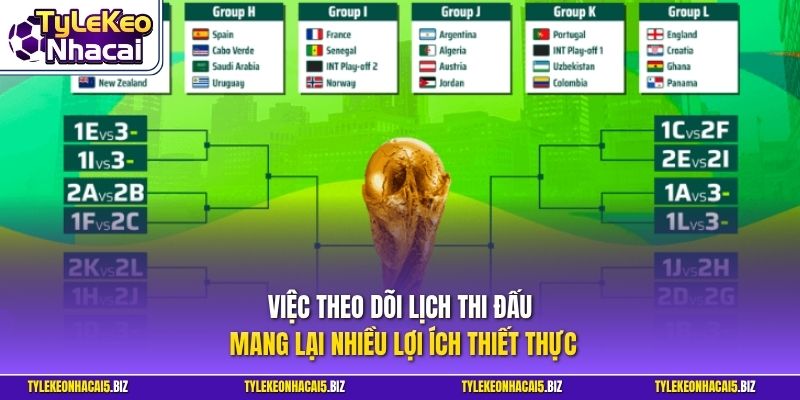 Việc theo dõi lịch thi đấu mang lại nhiều lợi ích thiết thực